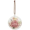 Boule de Noël design exclusif champêtre Ø8 cm