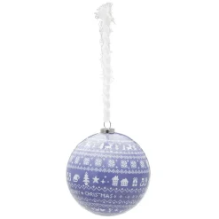 Boule de Noël design exclusif chalet Ø8 cm