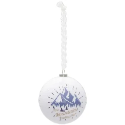 Boule de Noël design exclusif chalet Ø8 cm