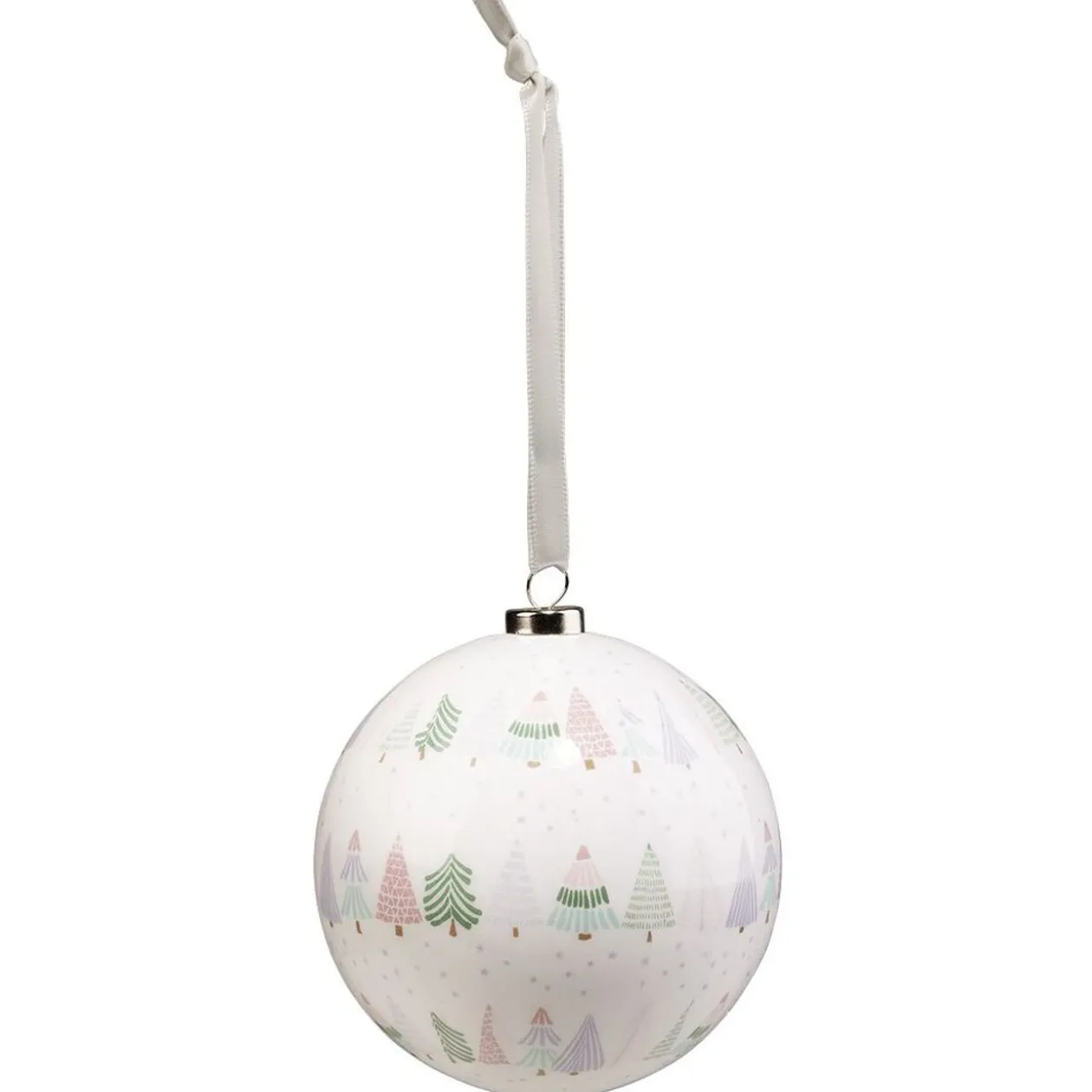 Boule de Noël design floral Ø8cm