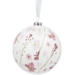 Boule de Noël design jardin d'Hiver Ø8 cm