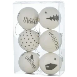 Boule de Noël design scandinave x6