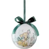 Boule de Noël Disney Bambi blanche et verte