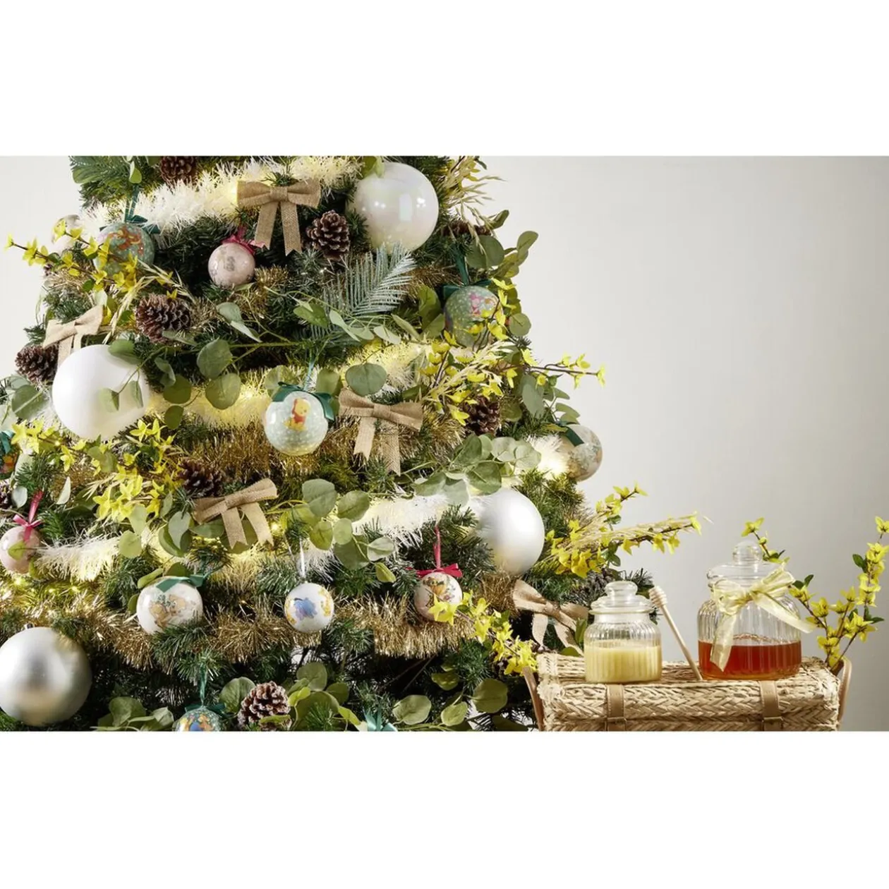 Boule de Noël Disney Bambi blanche et verte