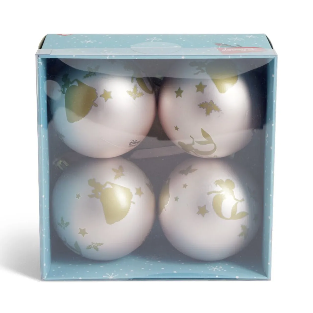 Boule de Noël Disney Bambi rose Ø8cm x4