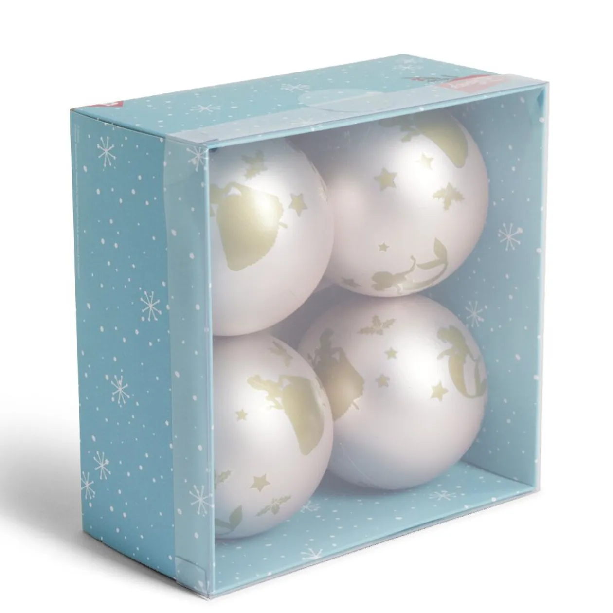 Boule de Noël Disney Bambi rose Ø8cm x4