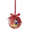 Boule de Noël Disney Blanche-Neige avec ses amis animaux rouge