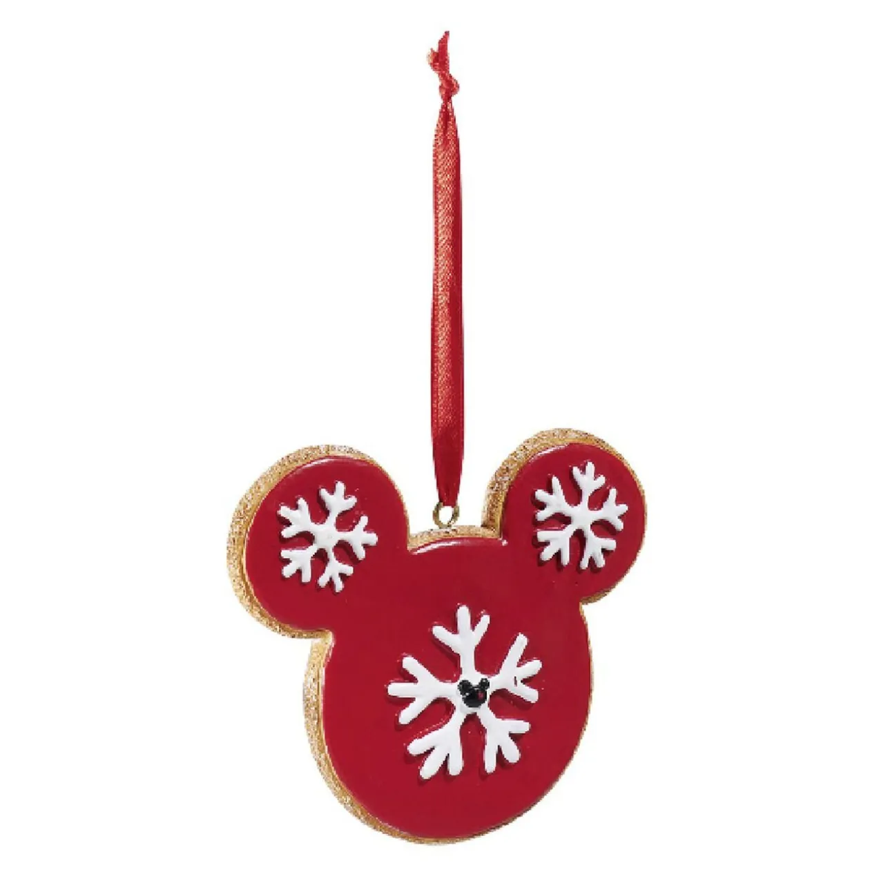 Boule de Noël Disney design Mickey rouge et blanc