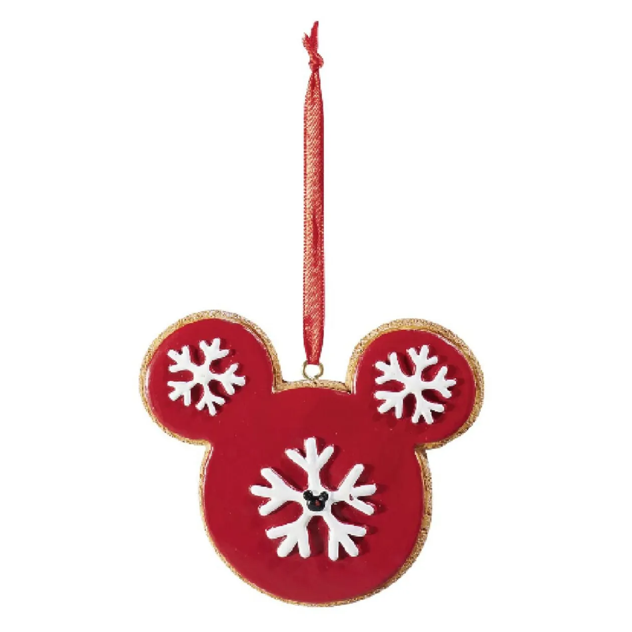 Boule de Noël Disney design Mickey rouge et blanc