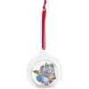 Boule de Noël Disney Stitch en verre et bois Ø8cm