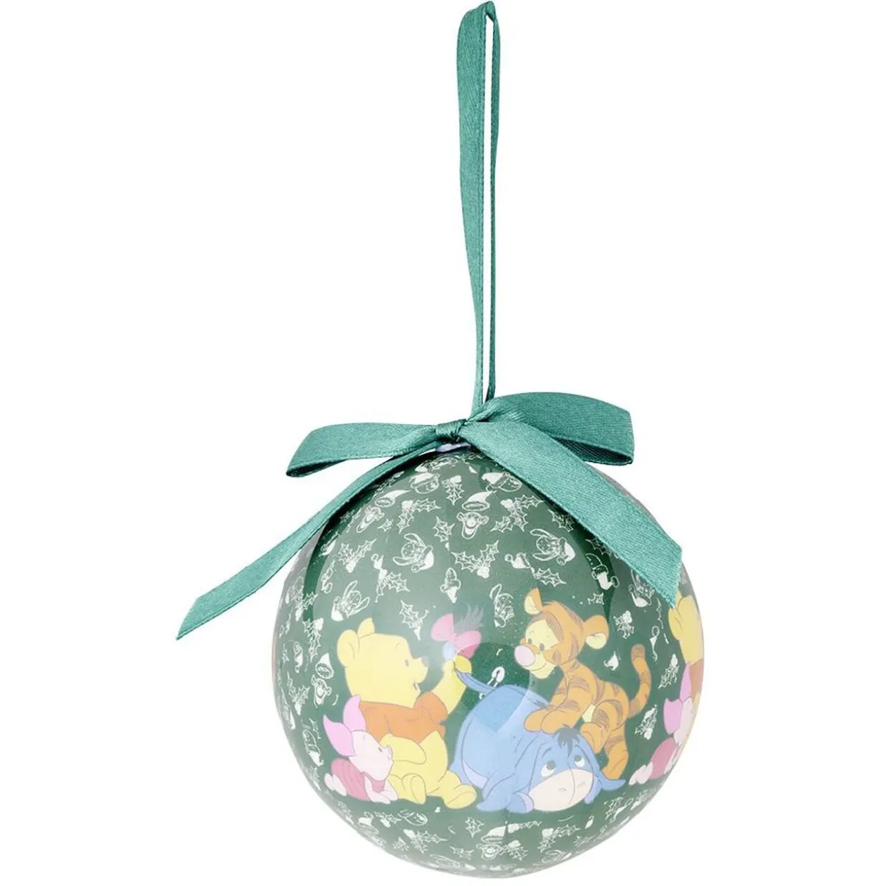 Boule de Noël Disney Winnie L'ourson vert Ø10cm