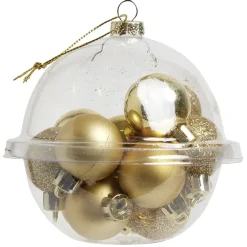 Boule de Noël doré Ø3 cm x12