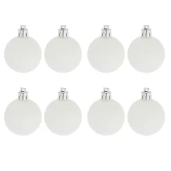 Boule de Noël dorée et blanche x25