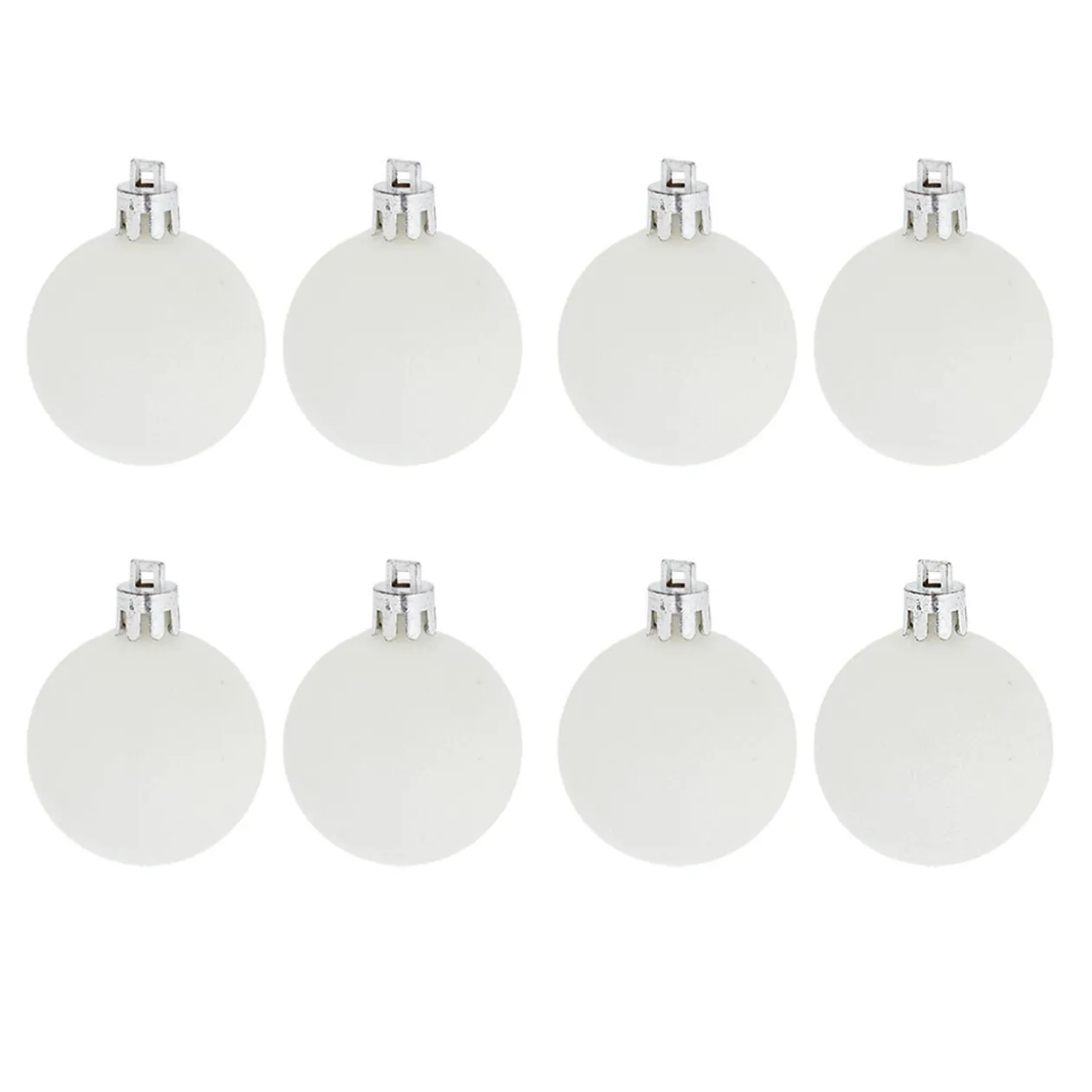 Boule de Noël dorée et blanche x25