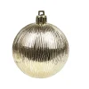 Boule de Noël dorée x6