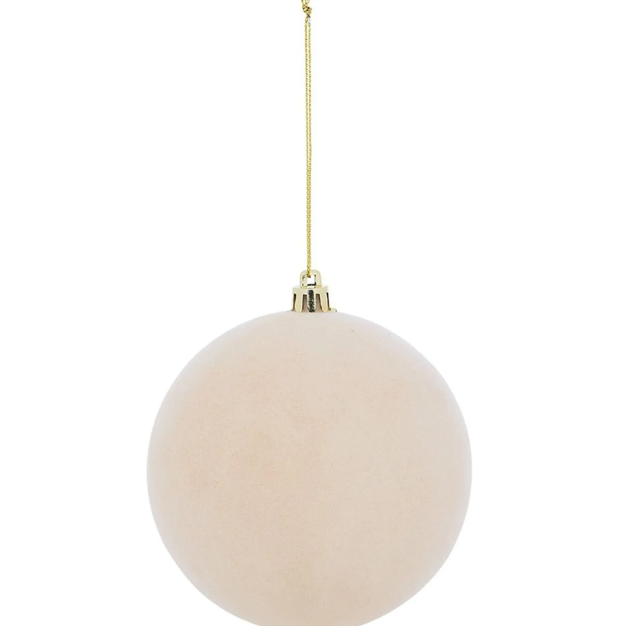 Boule de Noël effet floqué