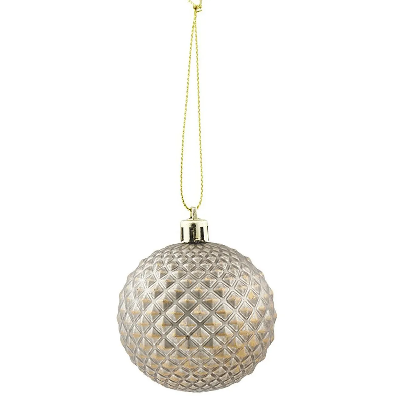 Boule de Noël effet matelassé