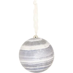 Boule de Noël en mousse design boréal bleu