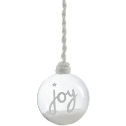 Boule de Noël en verre à suspendre