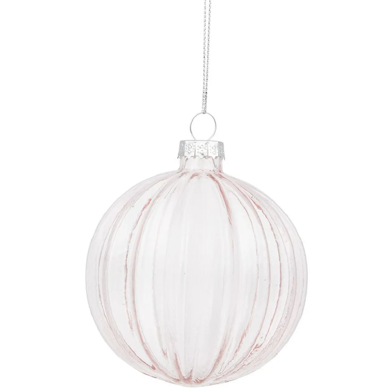 Boule de Noël en verre à suspendre