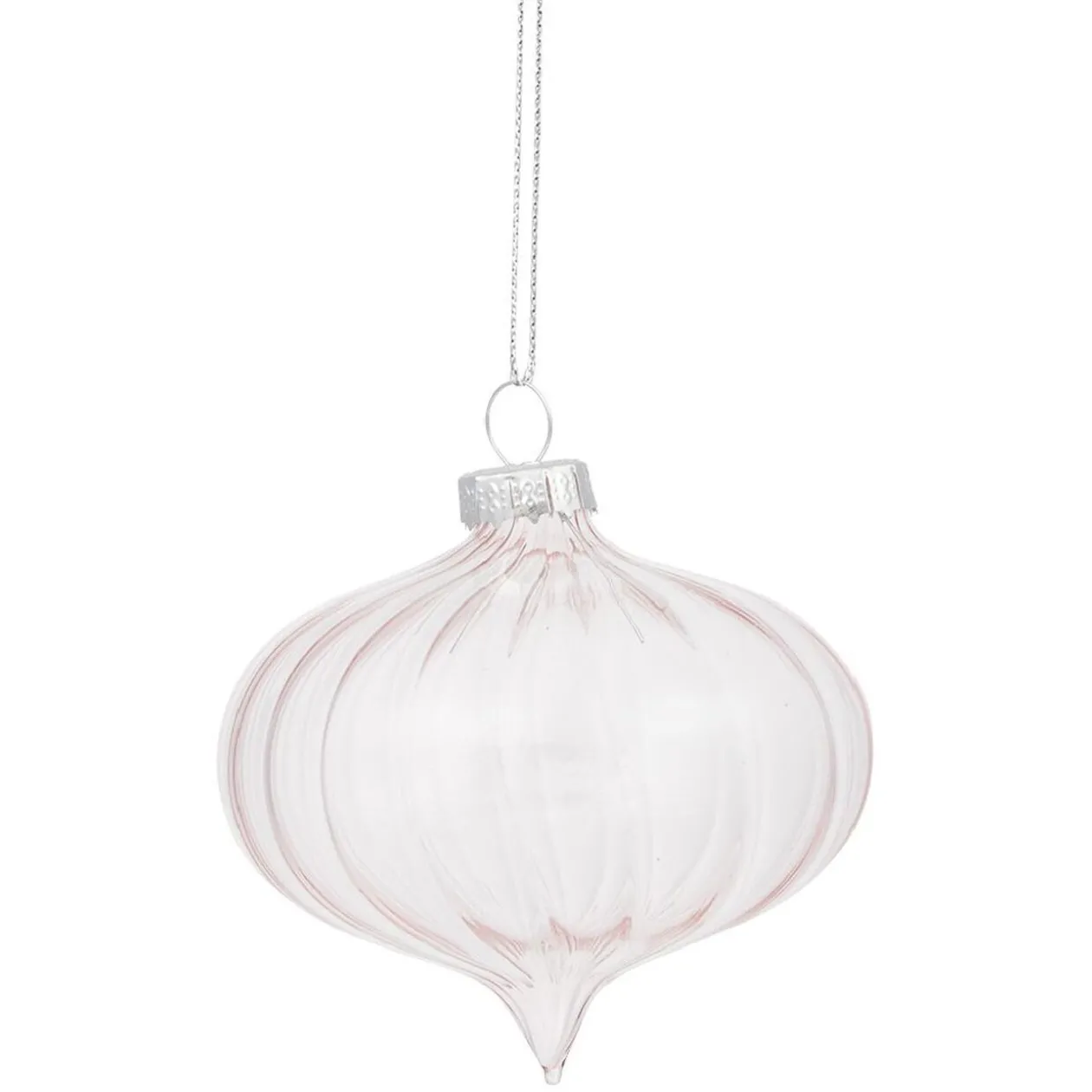 Boule de Noël en verre à suspendre