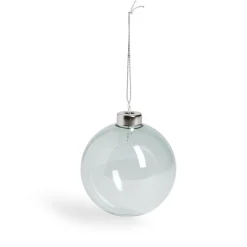 Boule de Noël en verre boréal Ø8cm - 3 modèles