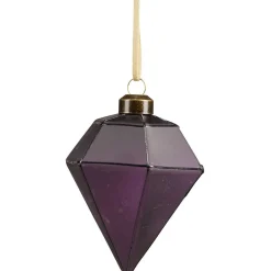 Boule de Noël en verre design origami Ø8cm