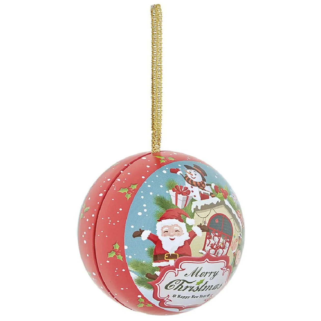 Boule de Noël esprit traditionnel A remplir