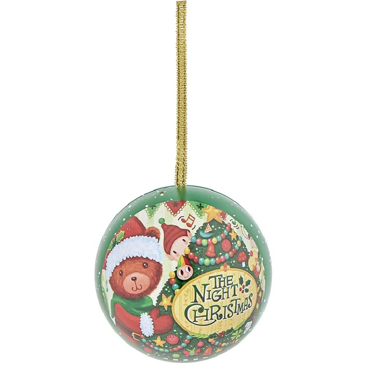 Boule de Noël esprit traditionnel A remplir