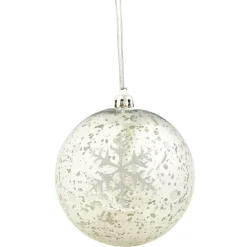 Boule de Noël flocon de neigeà suspendre