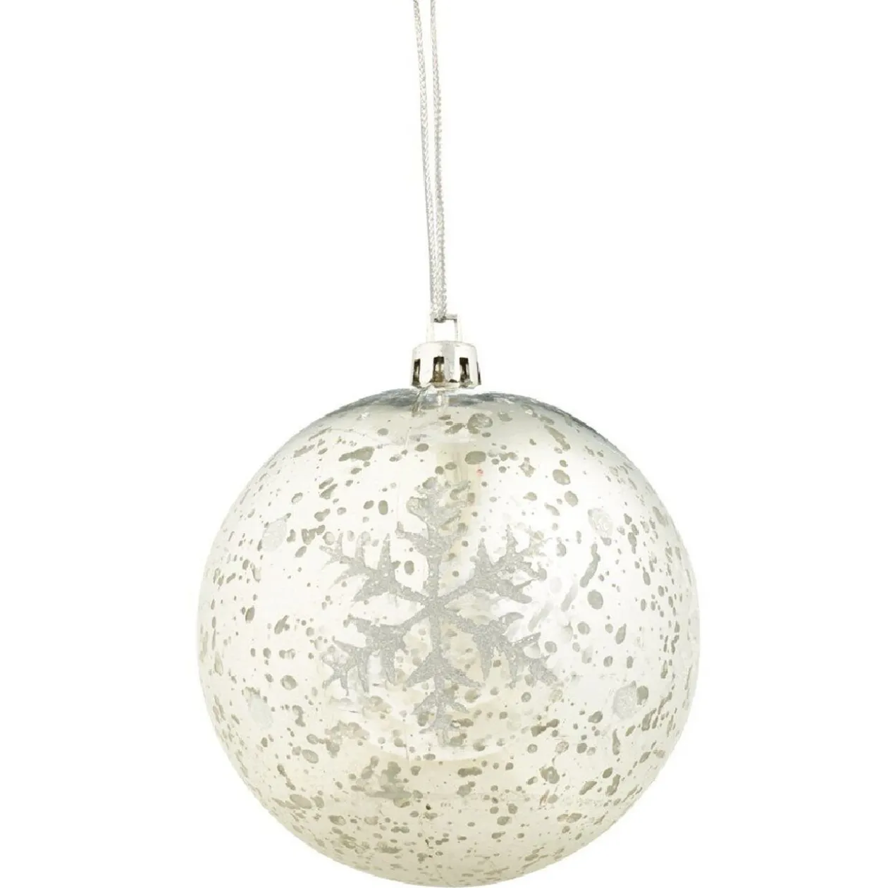Boule de Noël flocon de neigeà suspendre