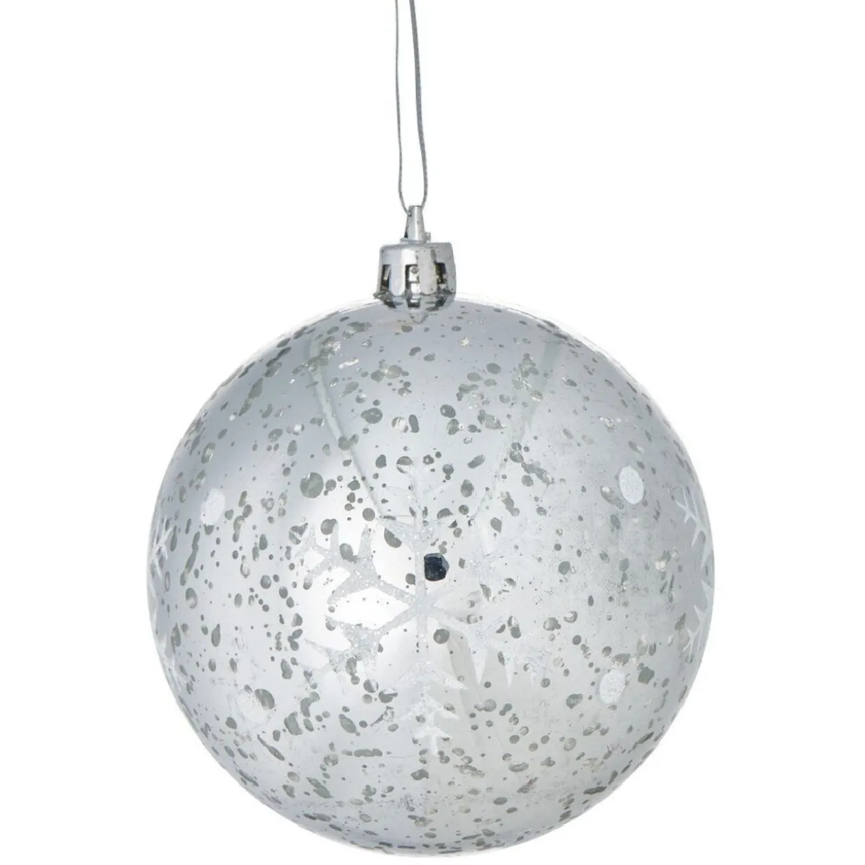 Boule de Noël flocon de neigeà suspendre