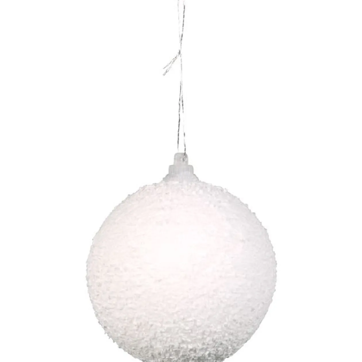 Boule de Noël imitation neige X3