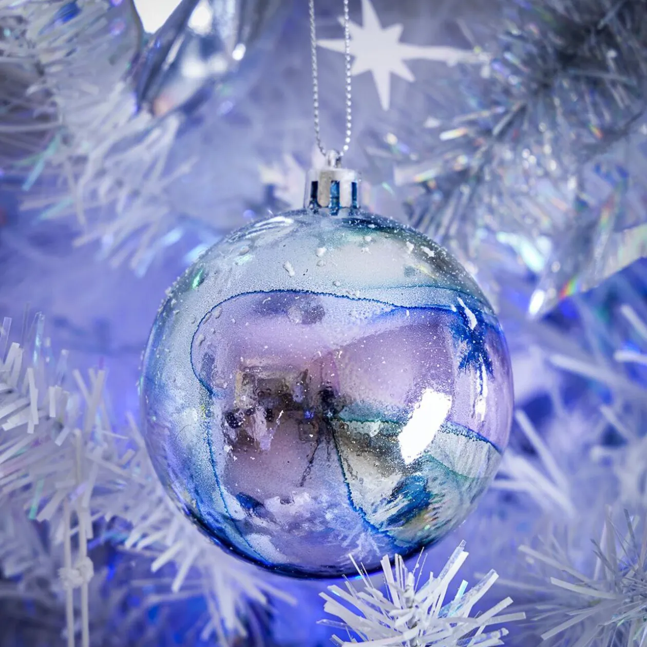 Boule de Noël iridescente Ø8cm