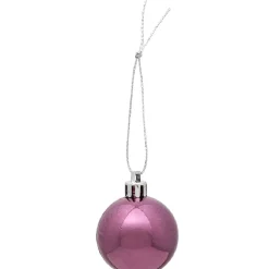 Boule de Noël mauve bleu fuchsia violet x50