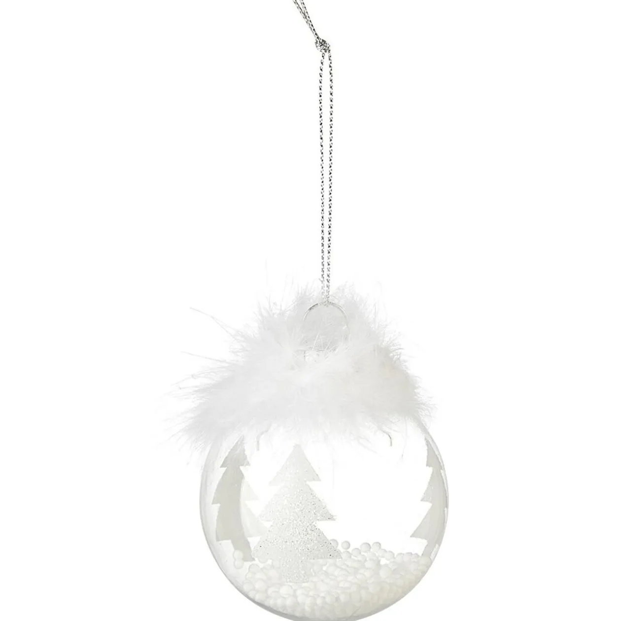 Boule de Noël motif tradition brillant