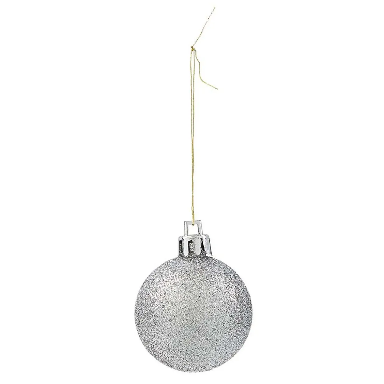 Boule de Noël pailleté rouge gris blanc x25