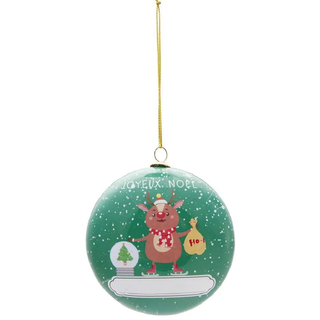 Boule de Noël personalisée Ø8x3,5 cm