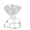 Boule de Noël plastique blanc x6