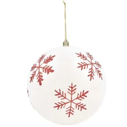 Boule de Noël rouge et blanche x32