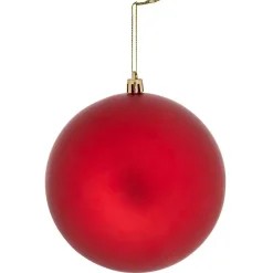 Boule de Noël rouge mat Ø12cm