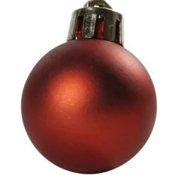 Boule de Noël rouge x12