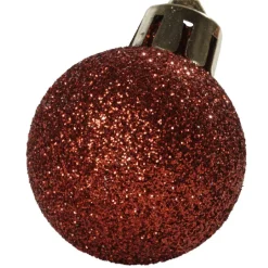 Boule de Noël rouge x12