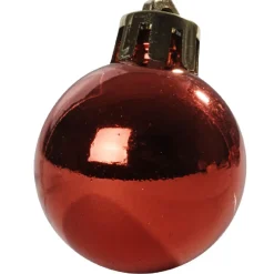 Boule de Noël rouge x12