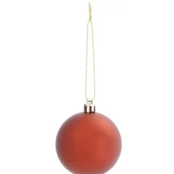 Boule de Noël rouge x10