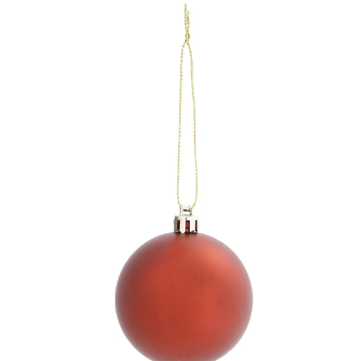 Boule de Noël rouge x10