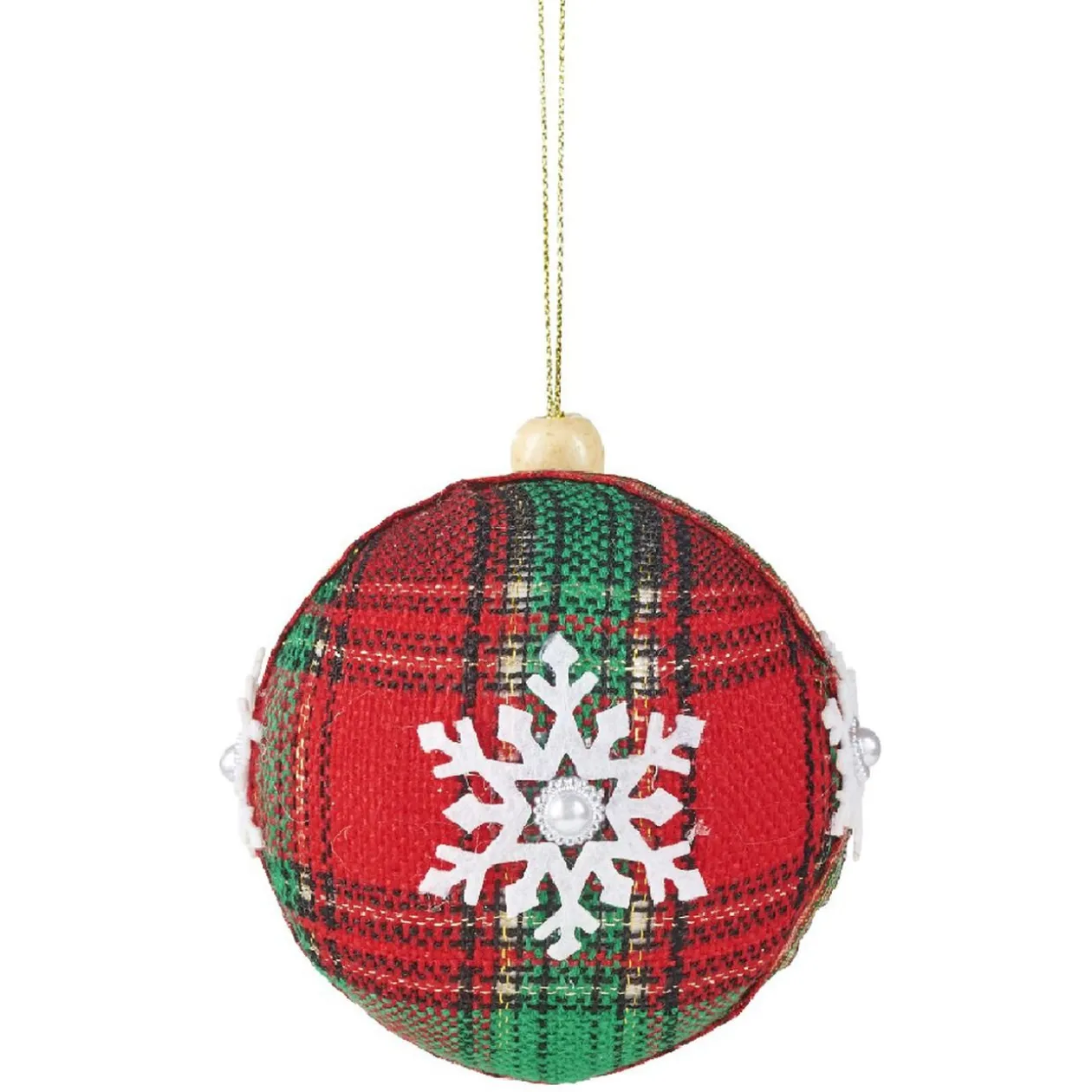 Boule de Noël tartan