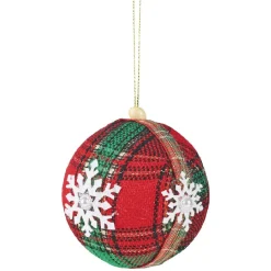 Boule de Noël tartan