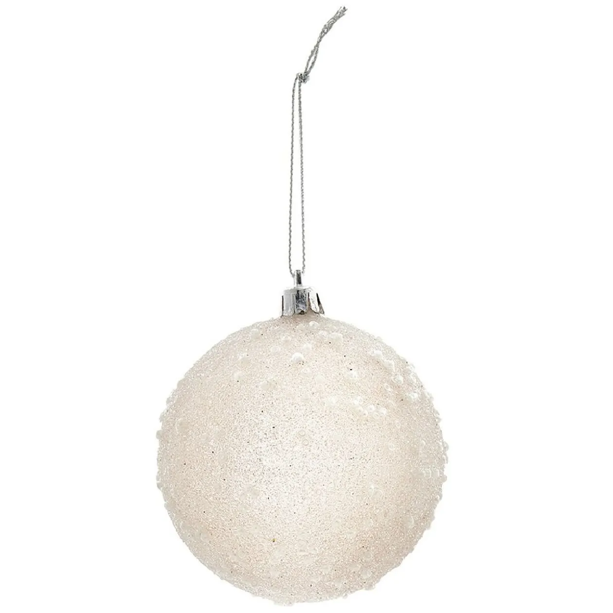 Boule de Noël transparente à paillettes