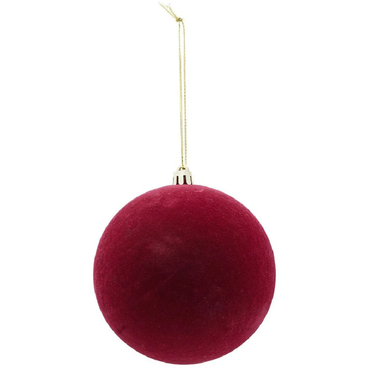 Boule de Noël velours uni Ø10 cm